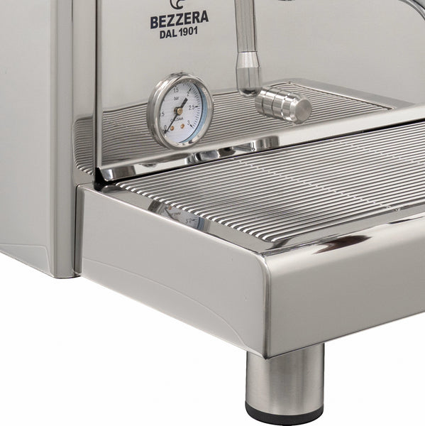 The Bezzera Strega can also be plumbed